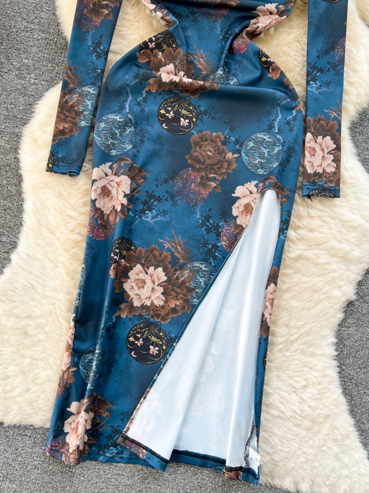 Floral babe qipao dress Q115 images